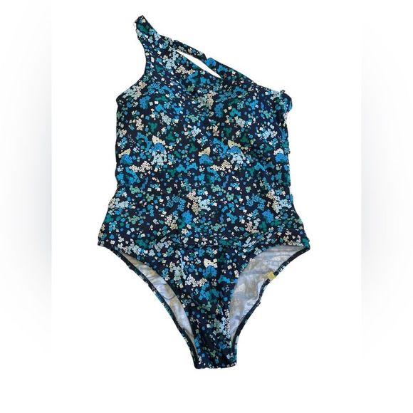 Summersalt sidestroke blue wildflower one piece bathing suit size 6 - Picture 2 of 7